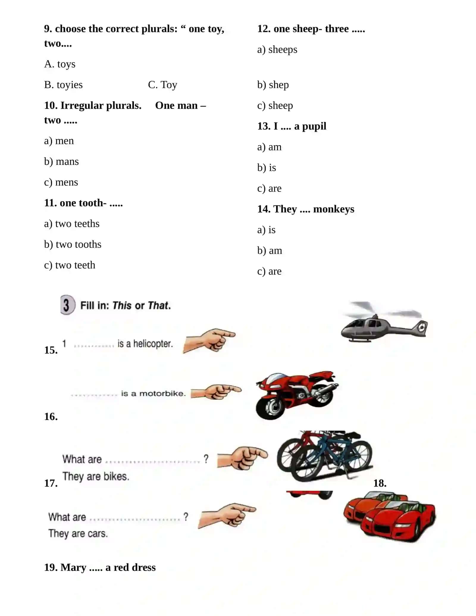 Test Savollar (Round Up Starter asosida) 2