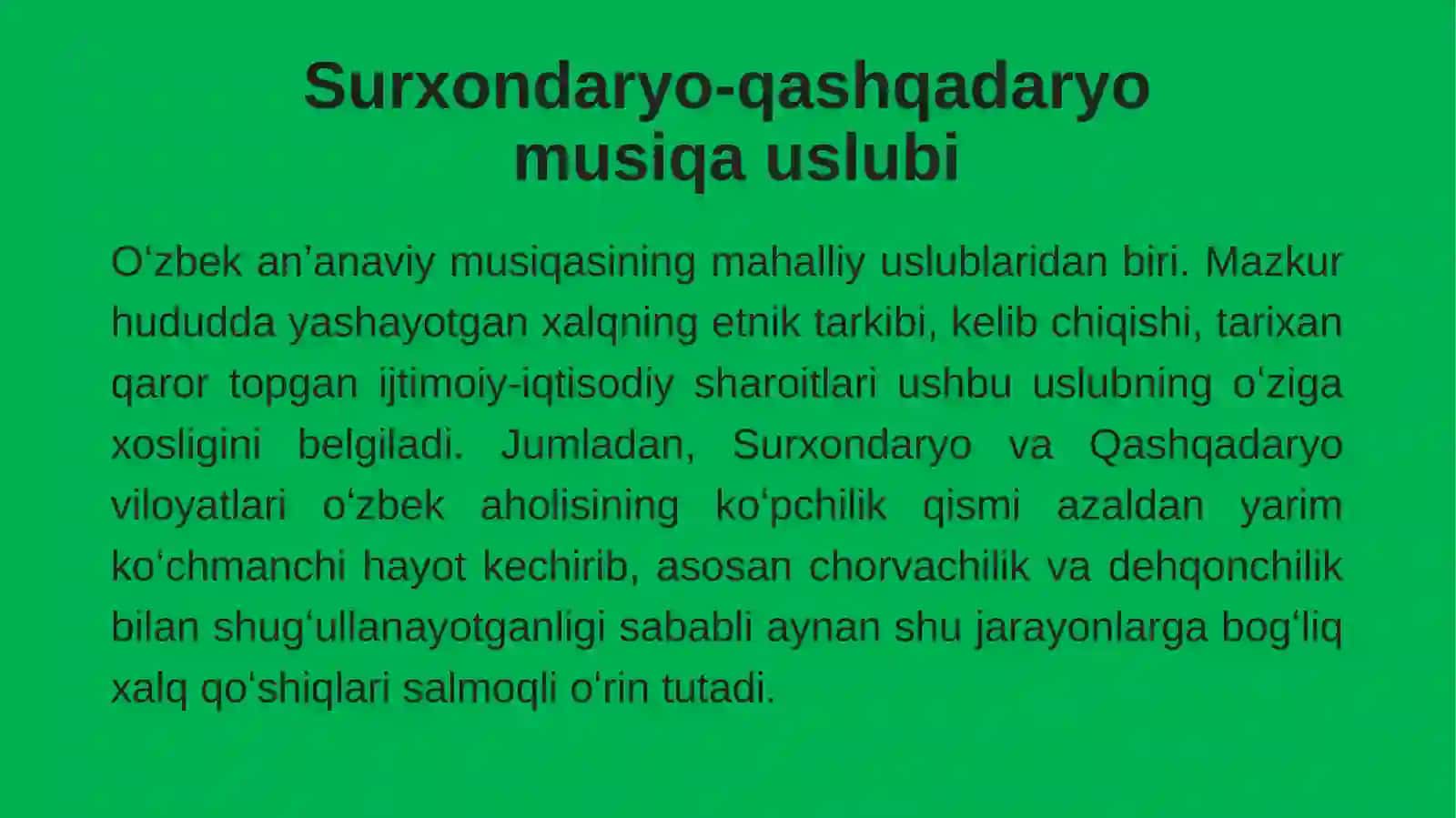 Surxondaryo-qashqadaryomusiqauslubi 2
