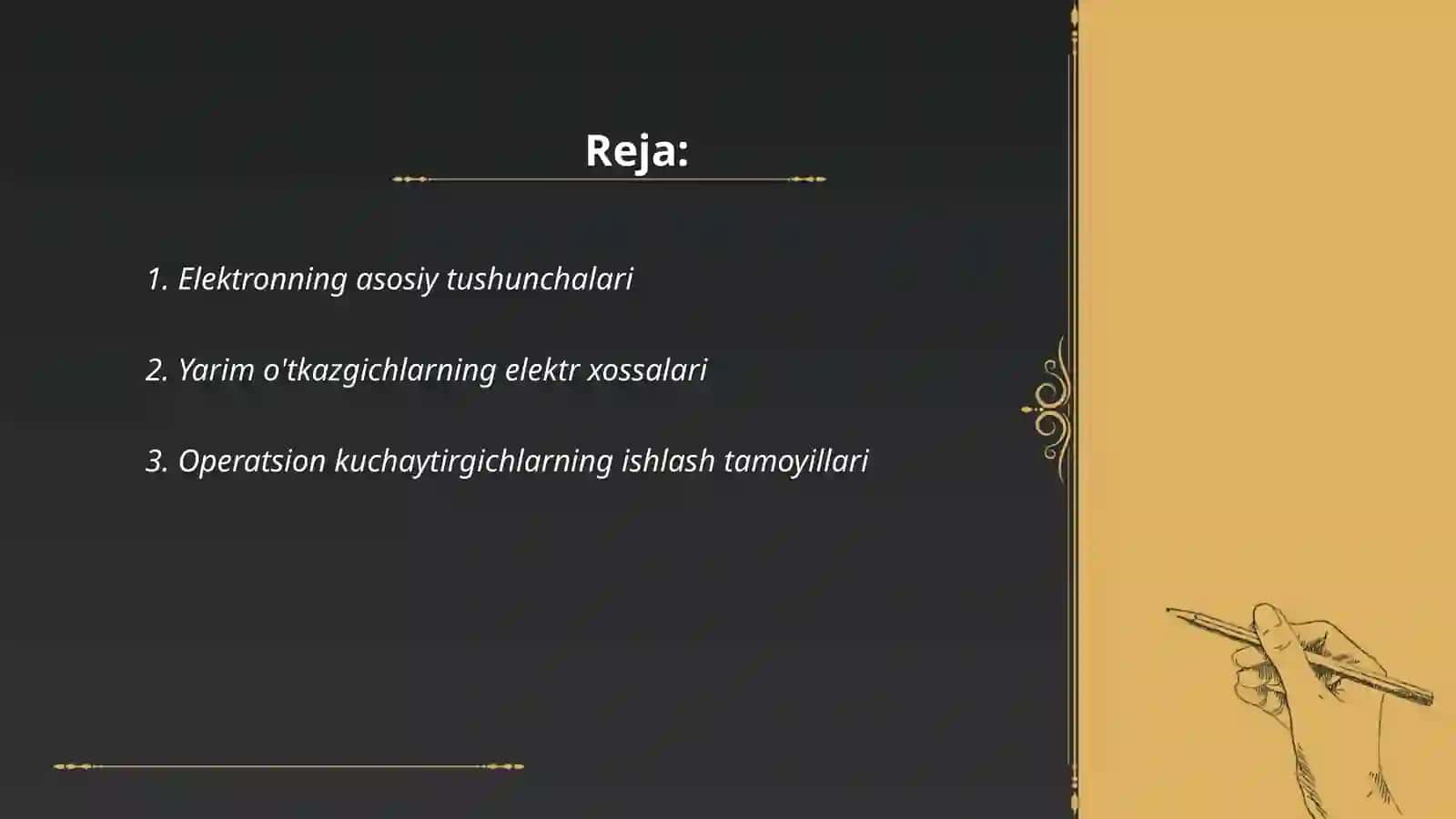 Elektronning asosiy tushunchalari 2