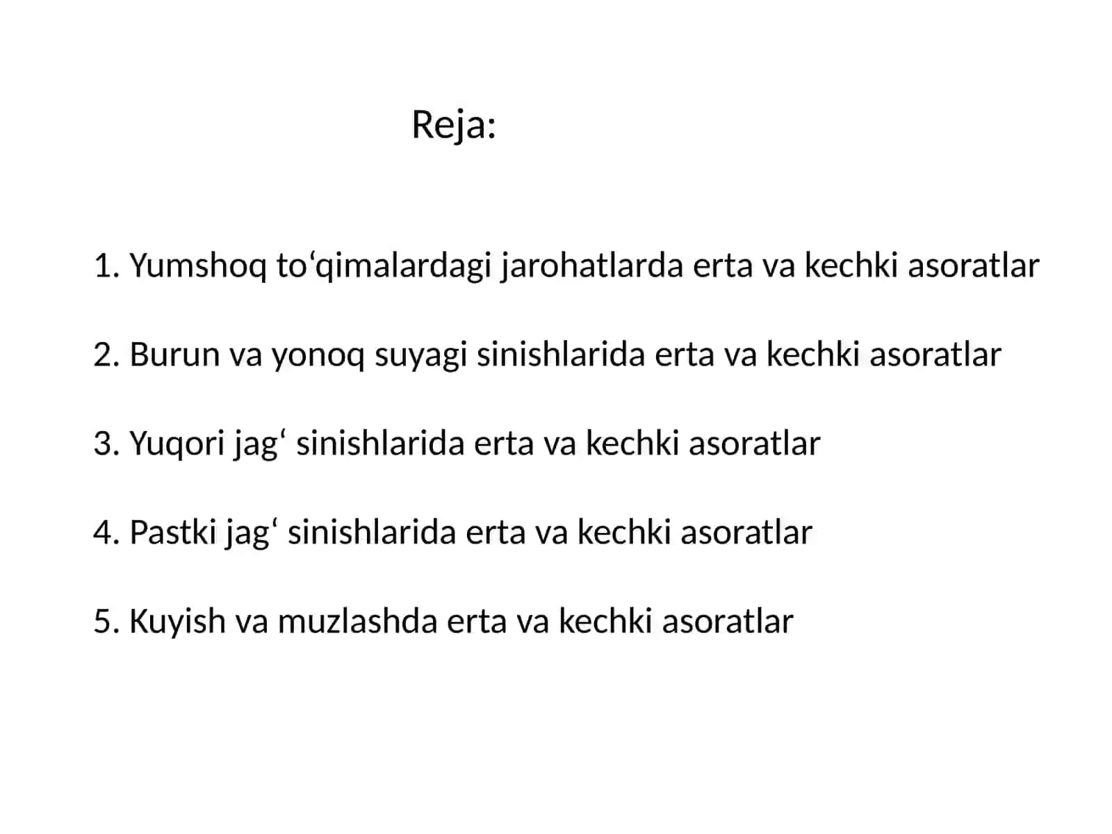 Yumshoq to‘qimalar jarohatlarining asoratlari 2