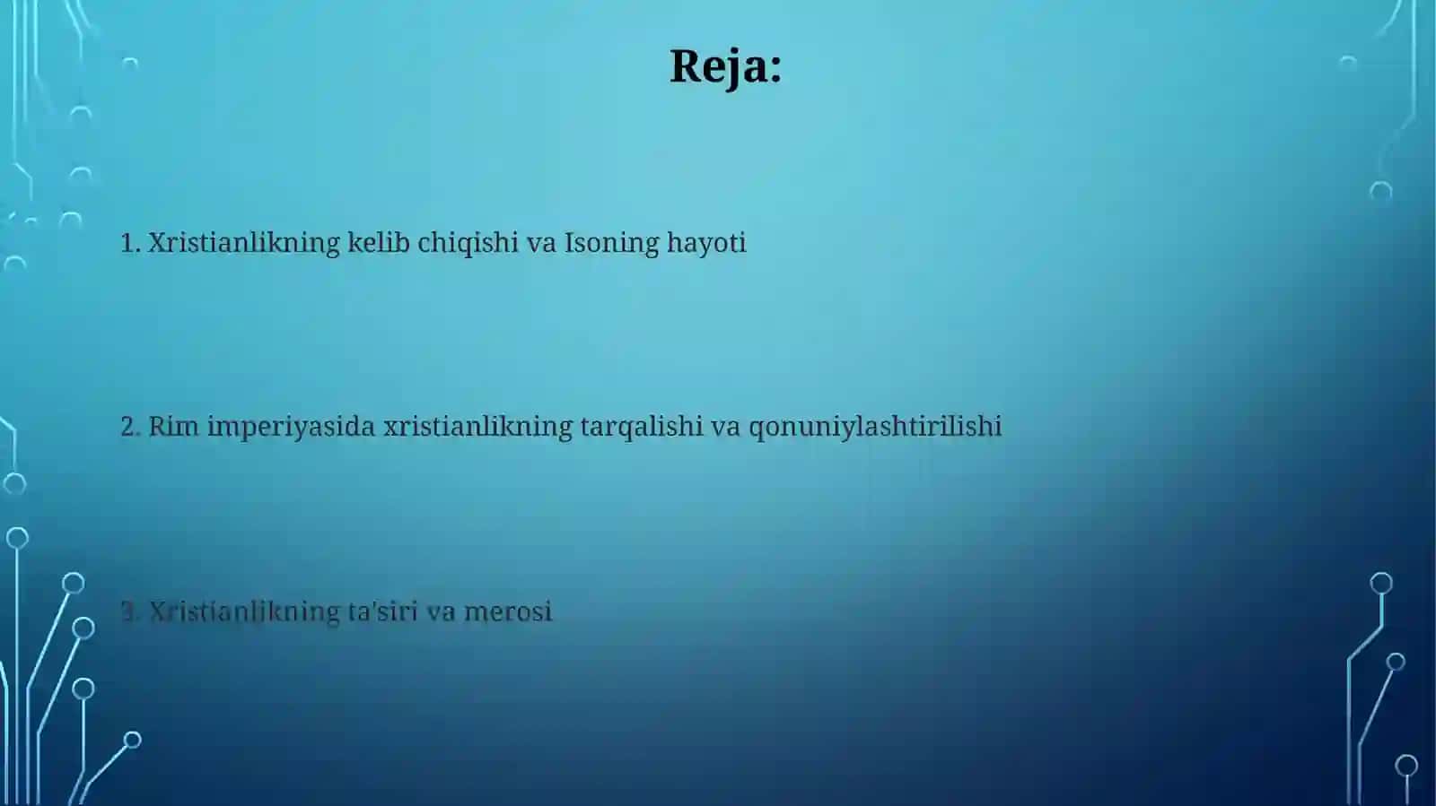 Xristianlikni paydo boʻlishi 2