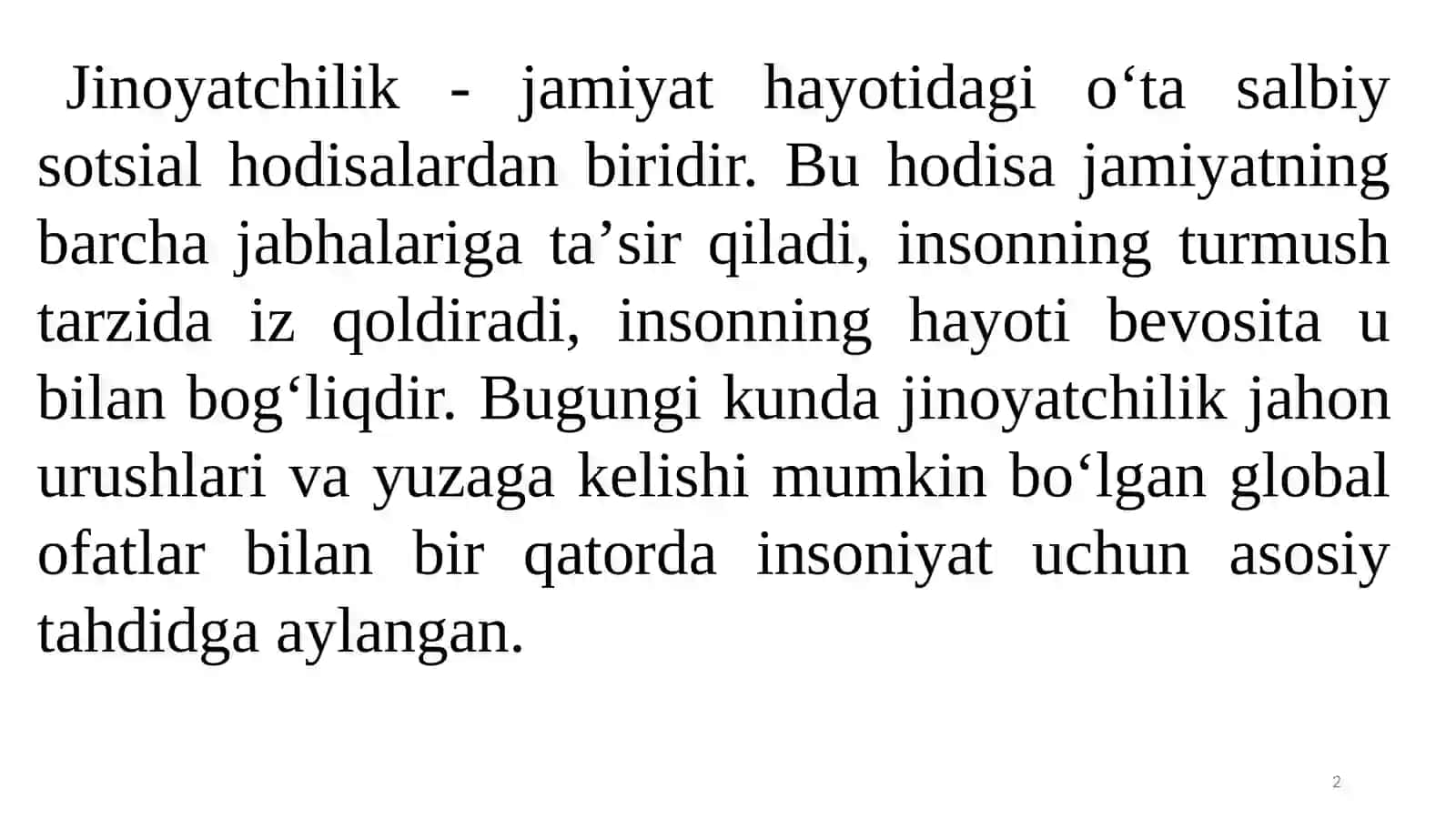Jinoyatchilik geografiyasi 2