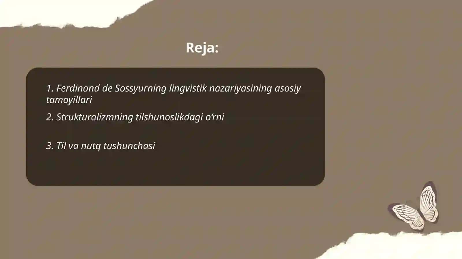 Ferdinand de Sossyurning lingvistik nazariyasi. Tilshunoslikda strukturalizm 2