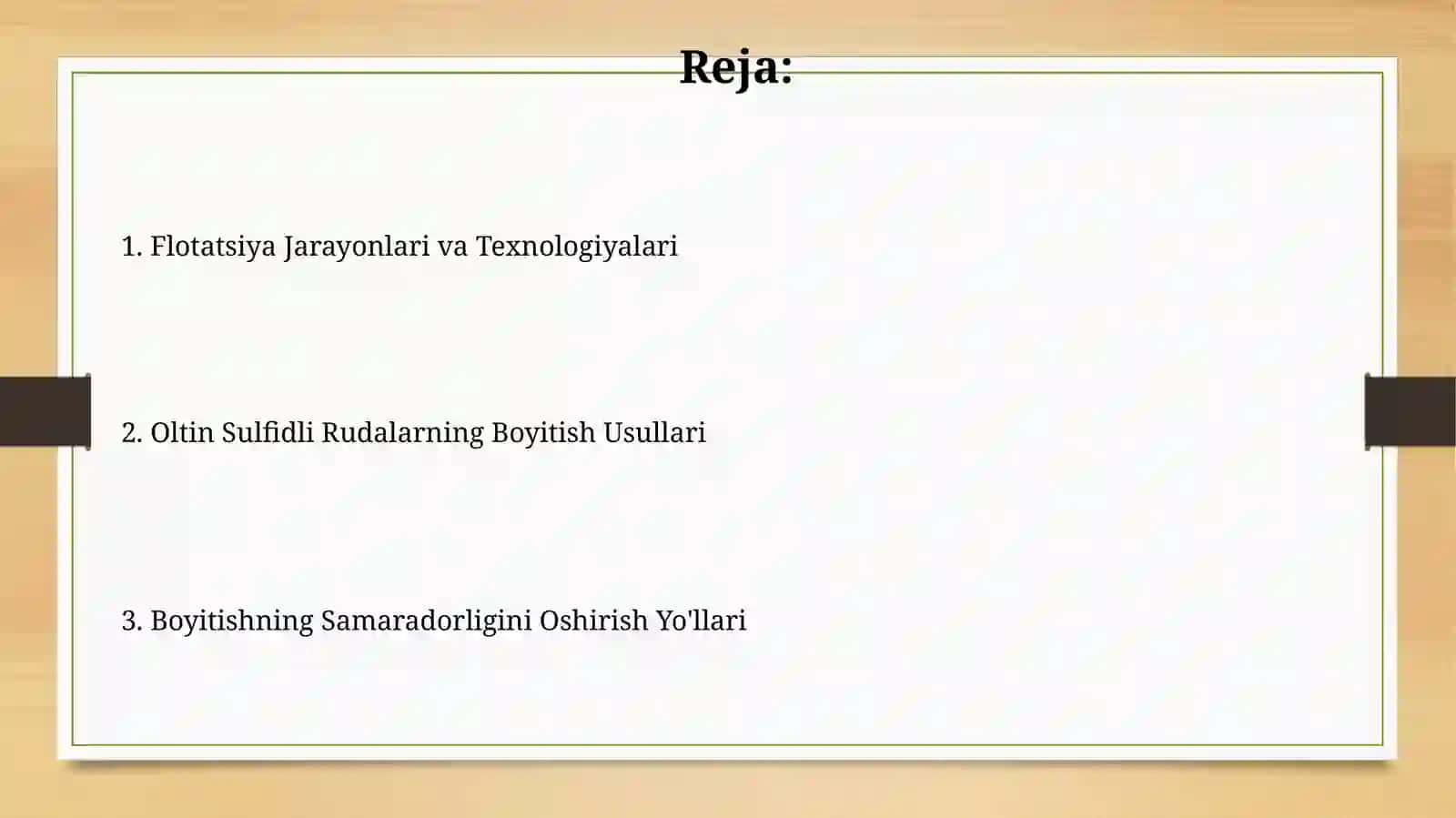 Kamsulfidli oltin rudalarini boyitish 2