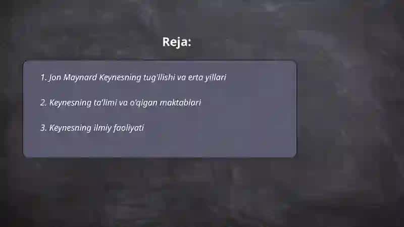 Jon Meynard Keyns hayoti va ijodi 2