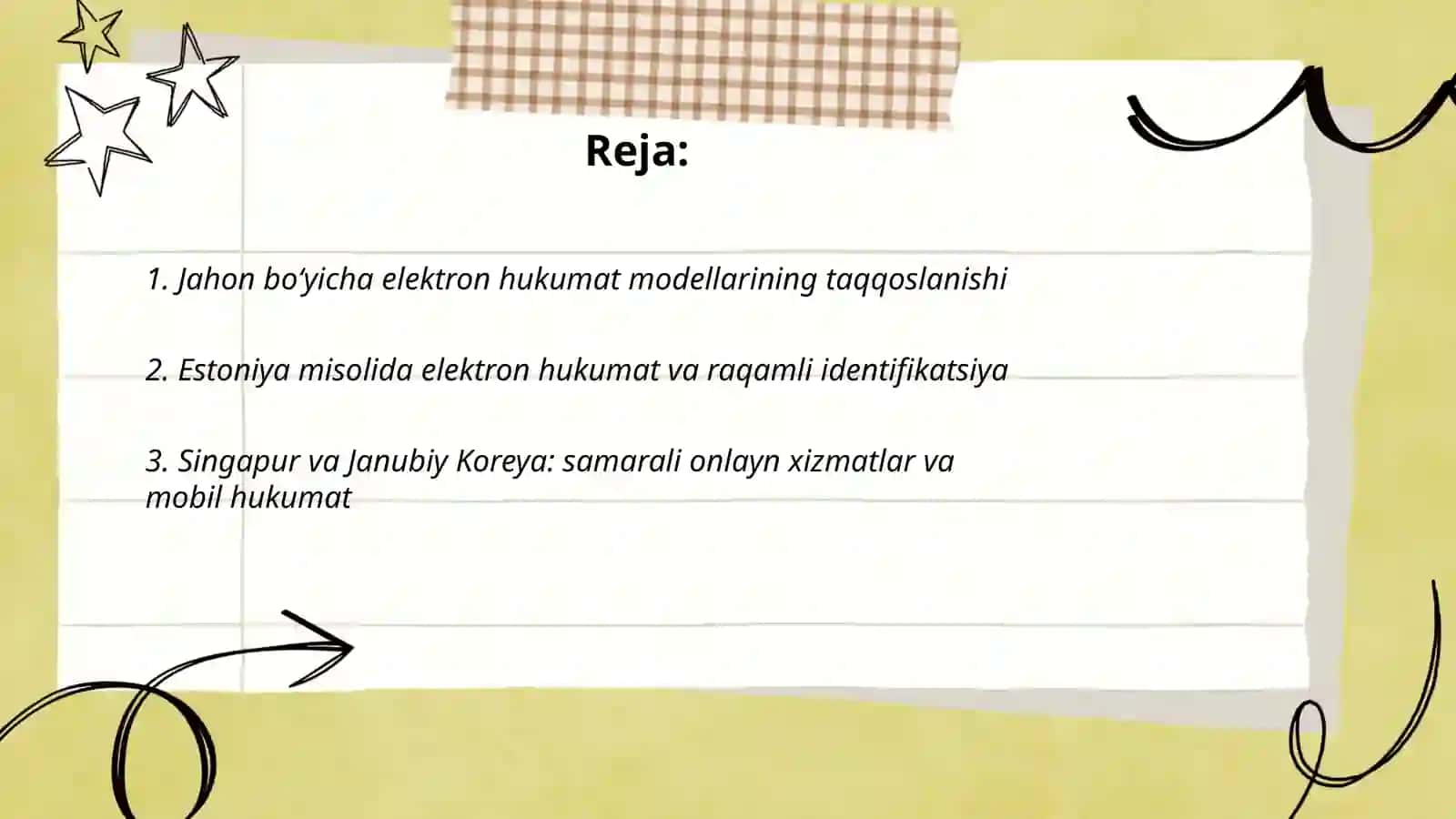 Elektron hukumatni joriy etishning jahon tajribasi 2