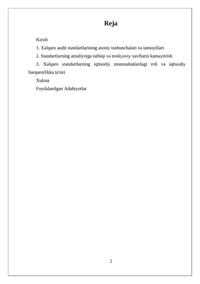Xalqaro Audit Standartlari 2