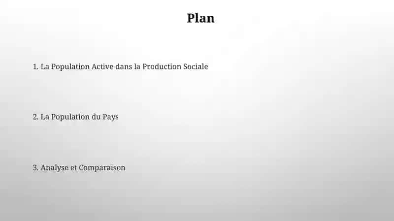 La Population Active dans la Production Sociale 2