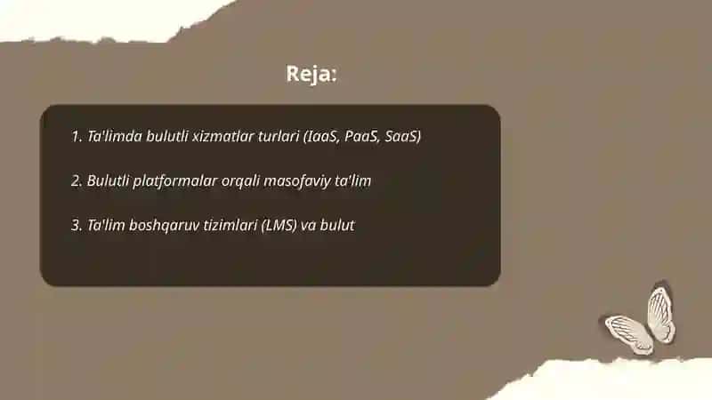 Ta'limda bulutli texnologiyalar 2