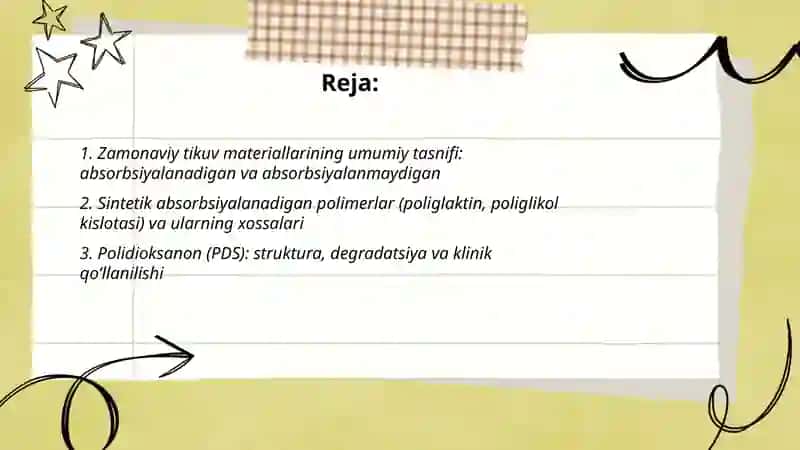 Zamonaviy tikuv materiallari 2