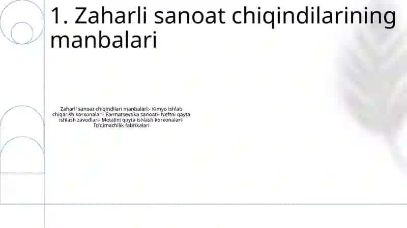 Zaharli Sanoat Chiqindilarini Zararlantirish Va Komish Poligonlari 2