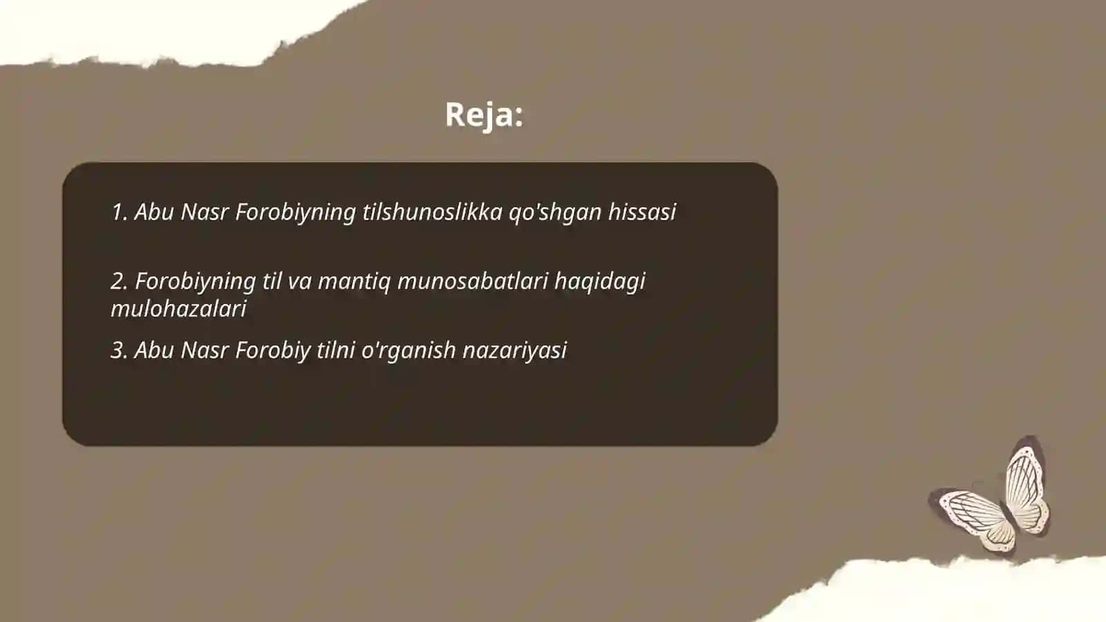 Abu Nasr Forobiyning lingvistik qarashlari 2