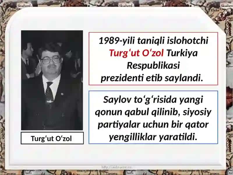1991-2017-yillarda Turkiya Respublikasi Prezident Saylov 2