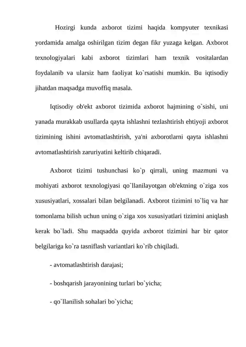 Iqtisodiyotda avtomatlashtirilgan axborot tizimlari 2