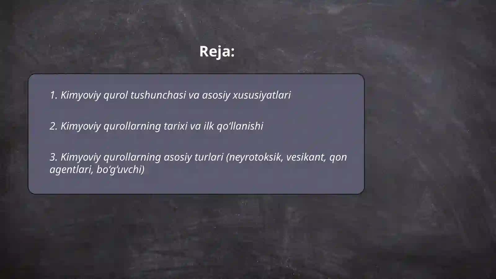 Kimyoviy qurol 2