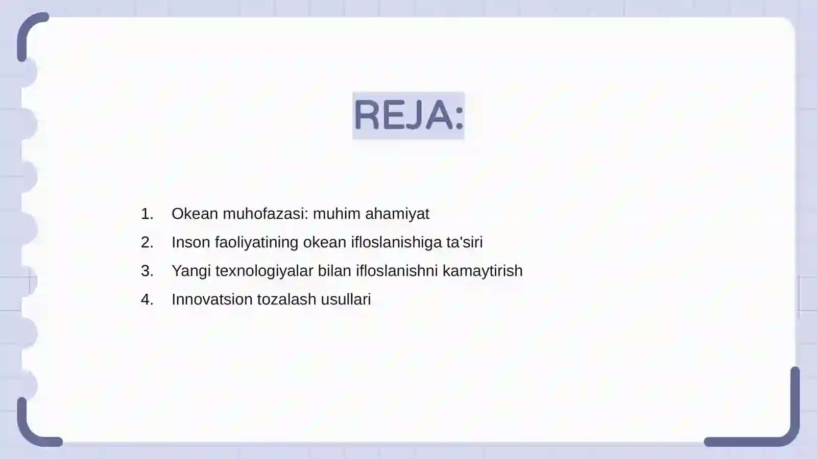 Okean ifloslanishini kamaytirish uchun innovatsion g'oya 2