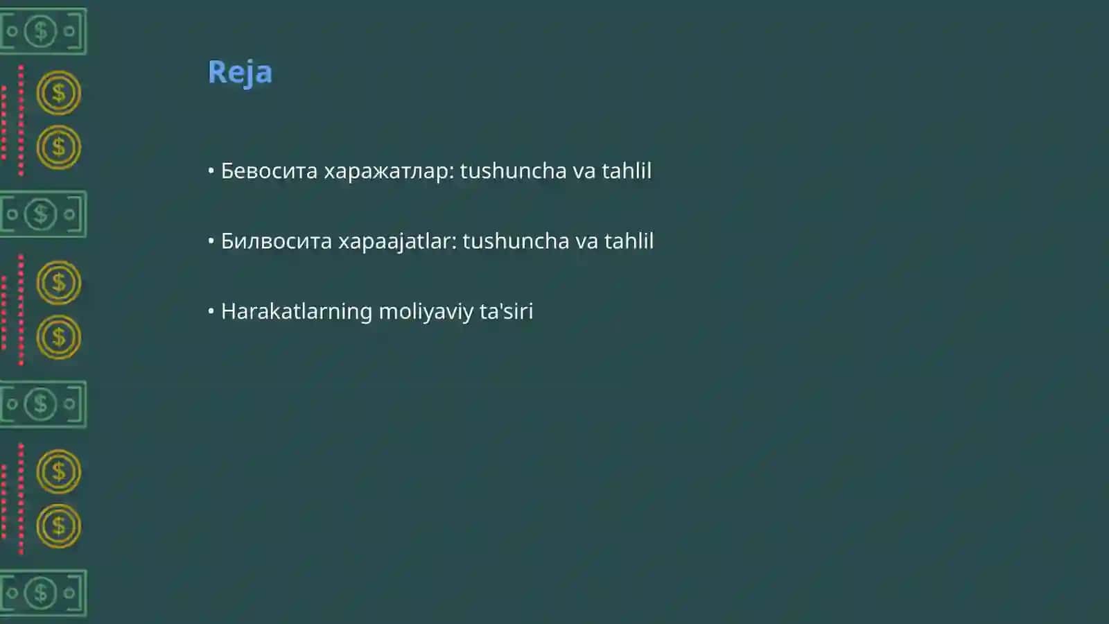 Бевосита ва Билвосита харажатлар хисоби 2