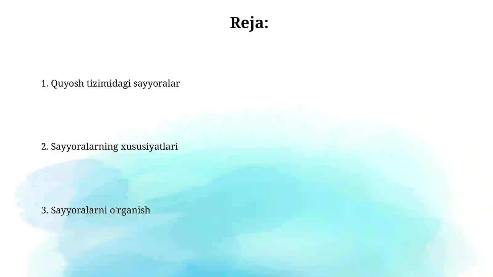 Quyosh tizimidagi sayyoralar 2