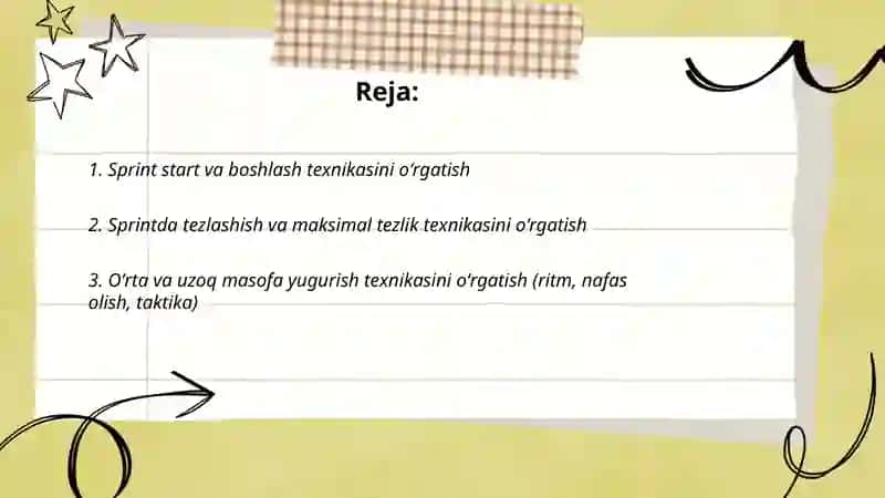 Sprint start va boshlash texnikasini oʻrgatish 2