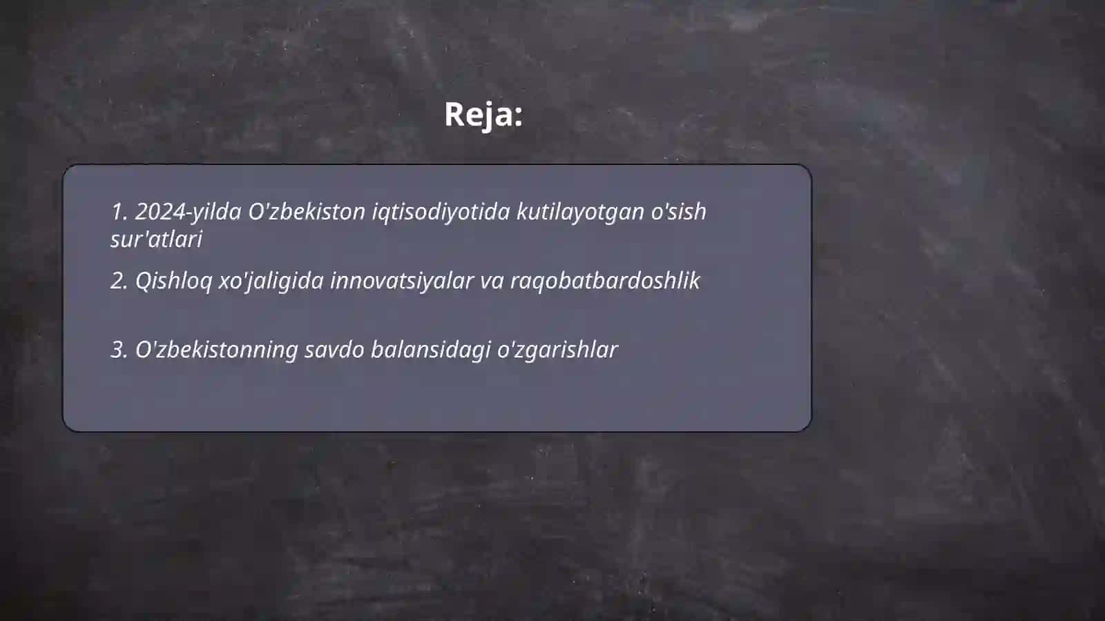 2024-yil O'zbekistondagi iqtisodiy yangiliklar 2