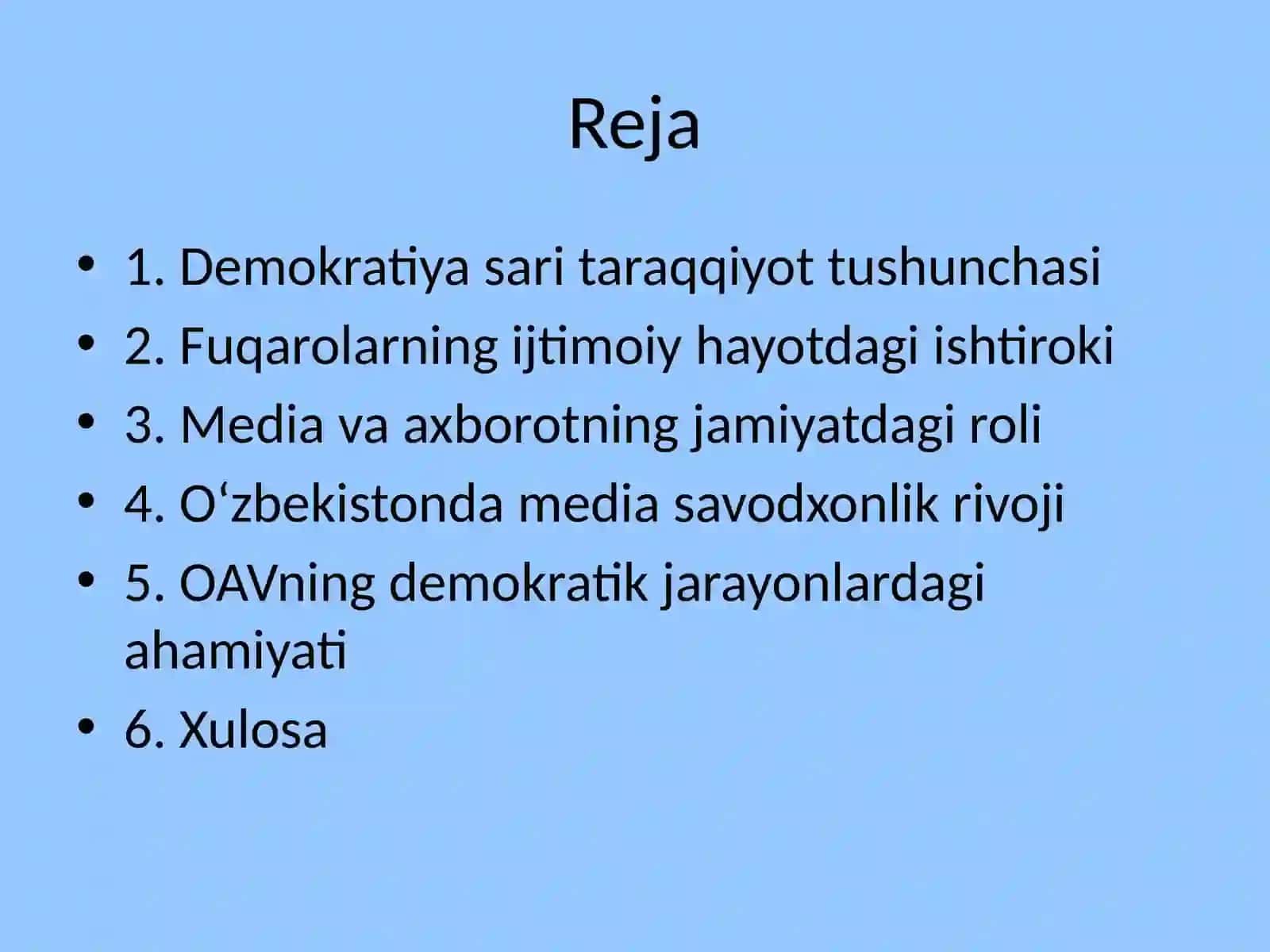 Media savodxonlik fani uchun taqdimot 2