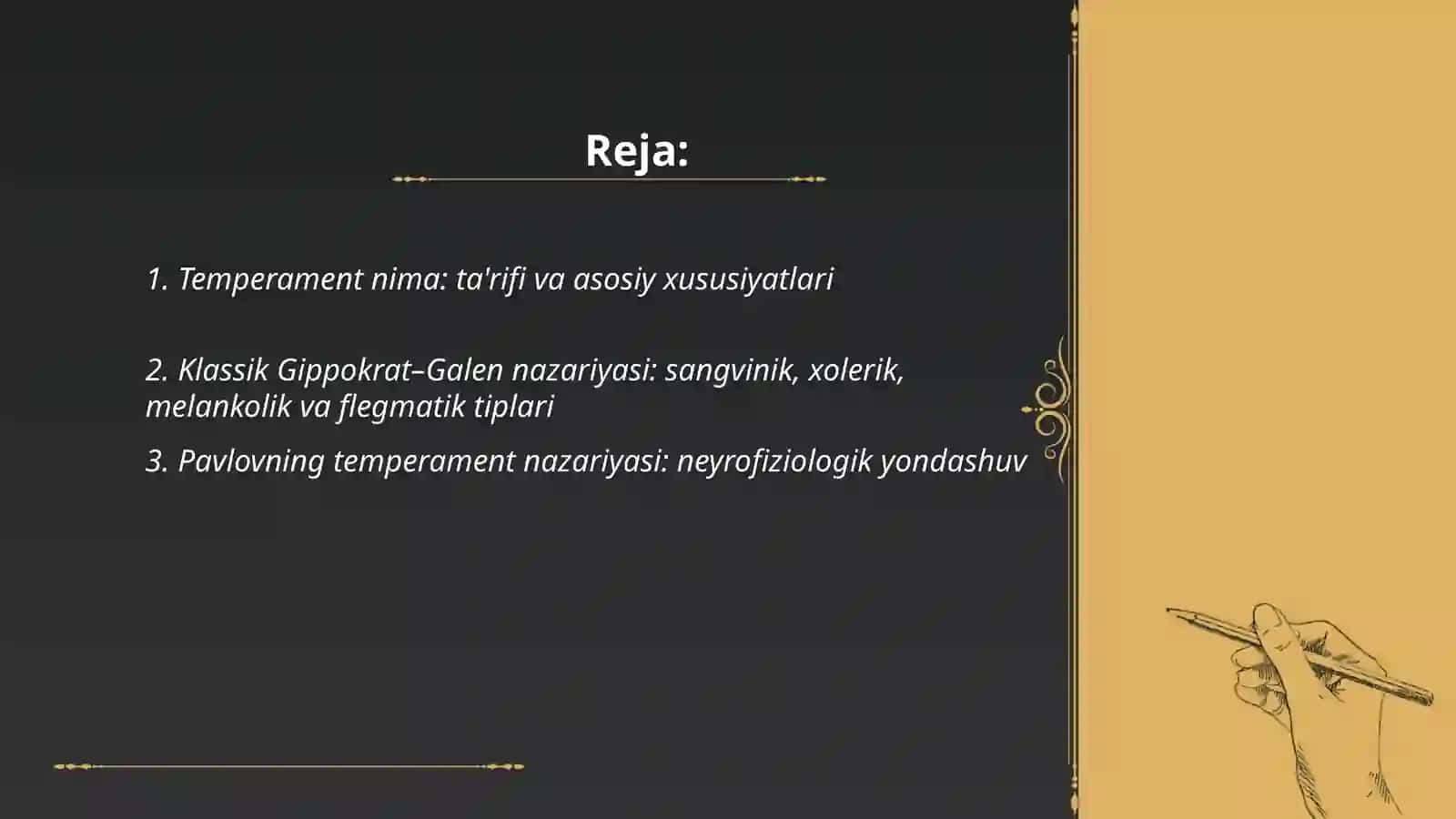 Temperament va uning nazariyalari 2