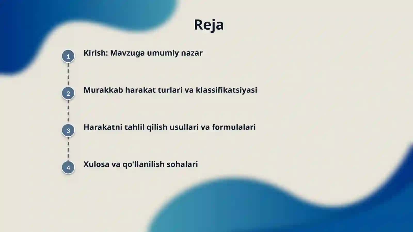 Nuqtaning murakkab harakati: toliq tushuncha 2
