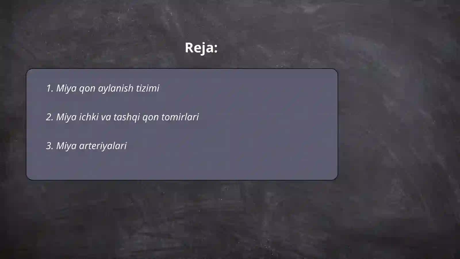Miyyani qon bilan taminlanishi 2