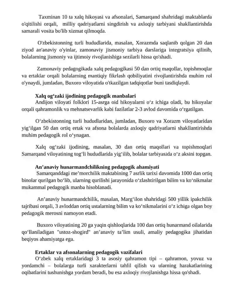 Xalq pedagogikasi manbalari 2