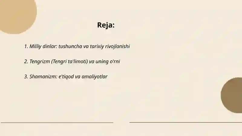Milliy dinlar: tushuncha va tarixiy rivojlanishi 2