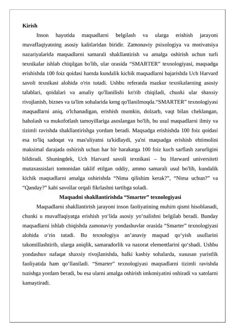 SMARTER texnologiyasi 2