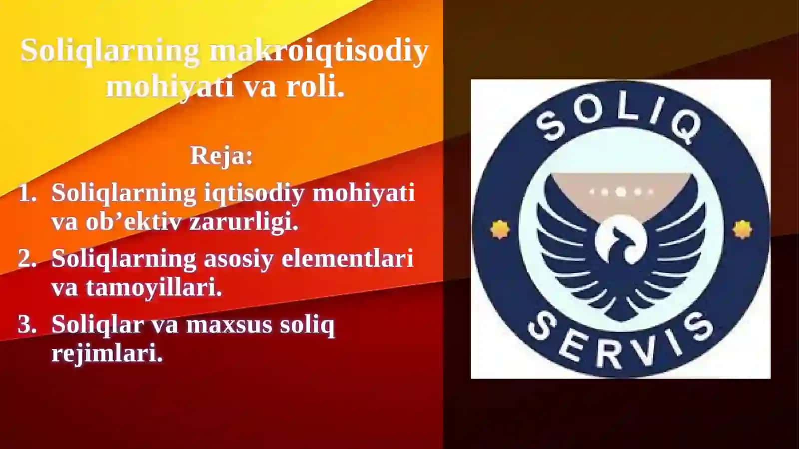 Soliqlarning makroiqtisodiy mohiyati 2
