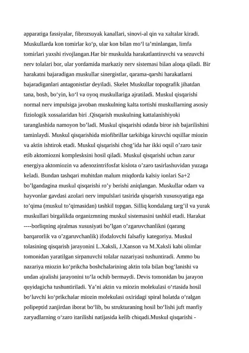 Harakatchan va qisqaruvchan jarayonlar 2