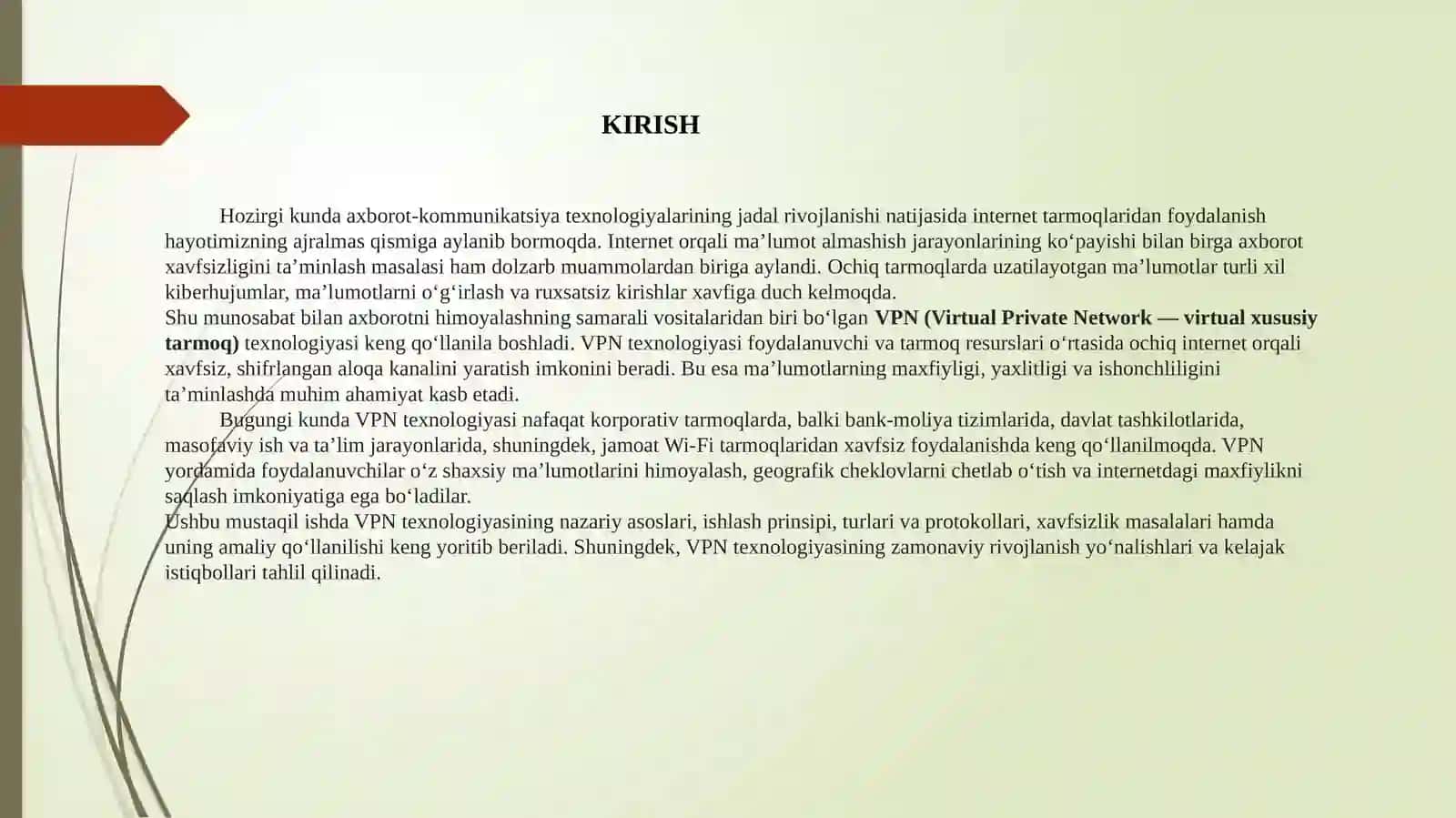 VPN texnologiyalari va uning qo’llanilishi 2