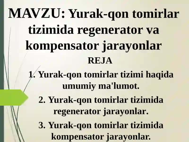 Yurak-qontomirlar tizimi 2