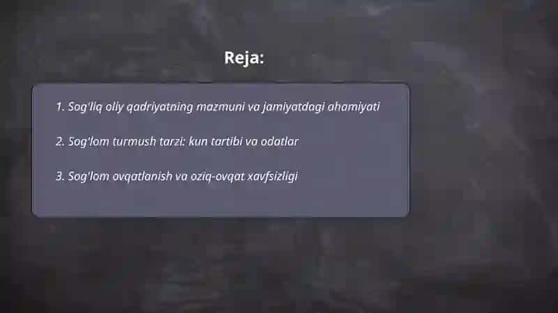 Soğliq oliy qadriyat 2