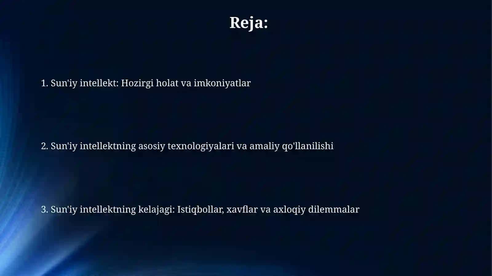 Sun'iy intellektning hozirgi holati va kelajagi 2