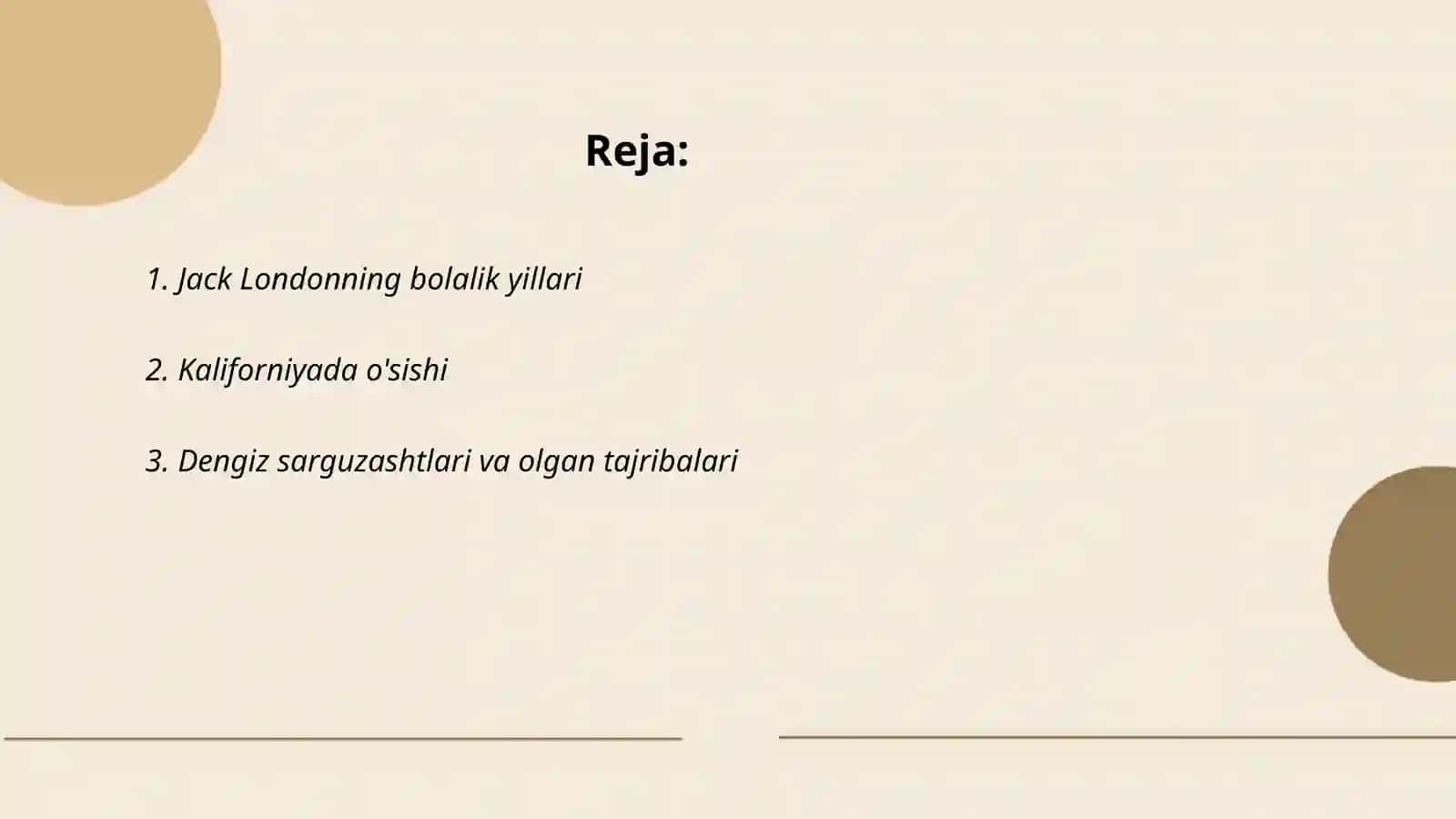 Jek London hayoti va ijodi 2