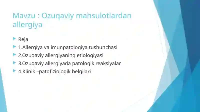 Oziqaviy mahsulotlardan allergiya 2