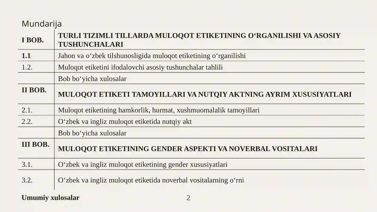 Turli tizimli tillarda muloqot etiketi tahlili 2