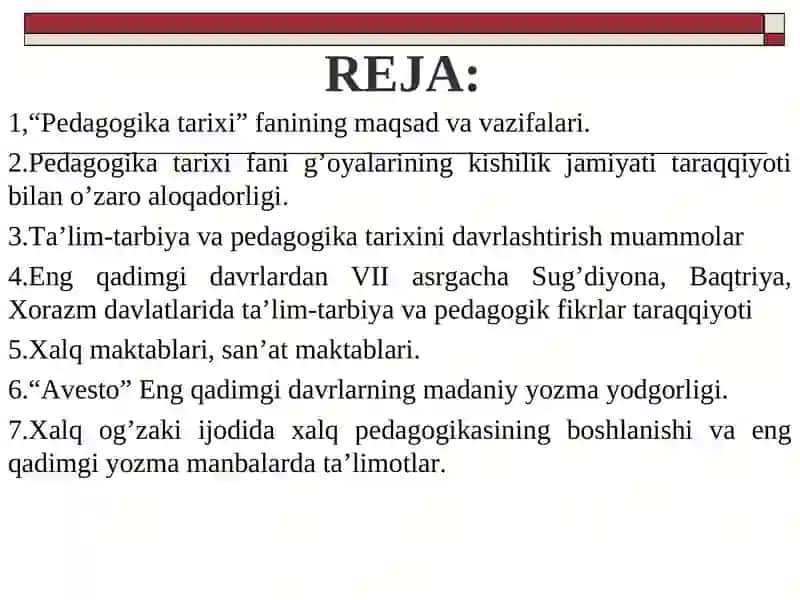 Pedagogika tarixi fan sifatida 2