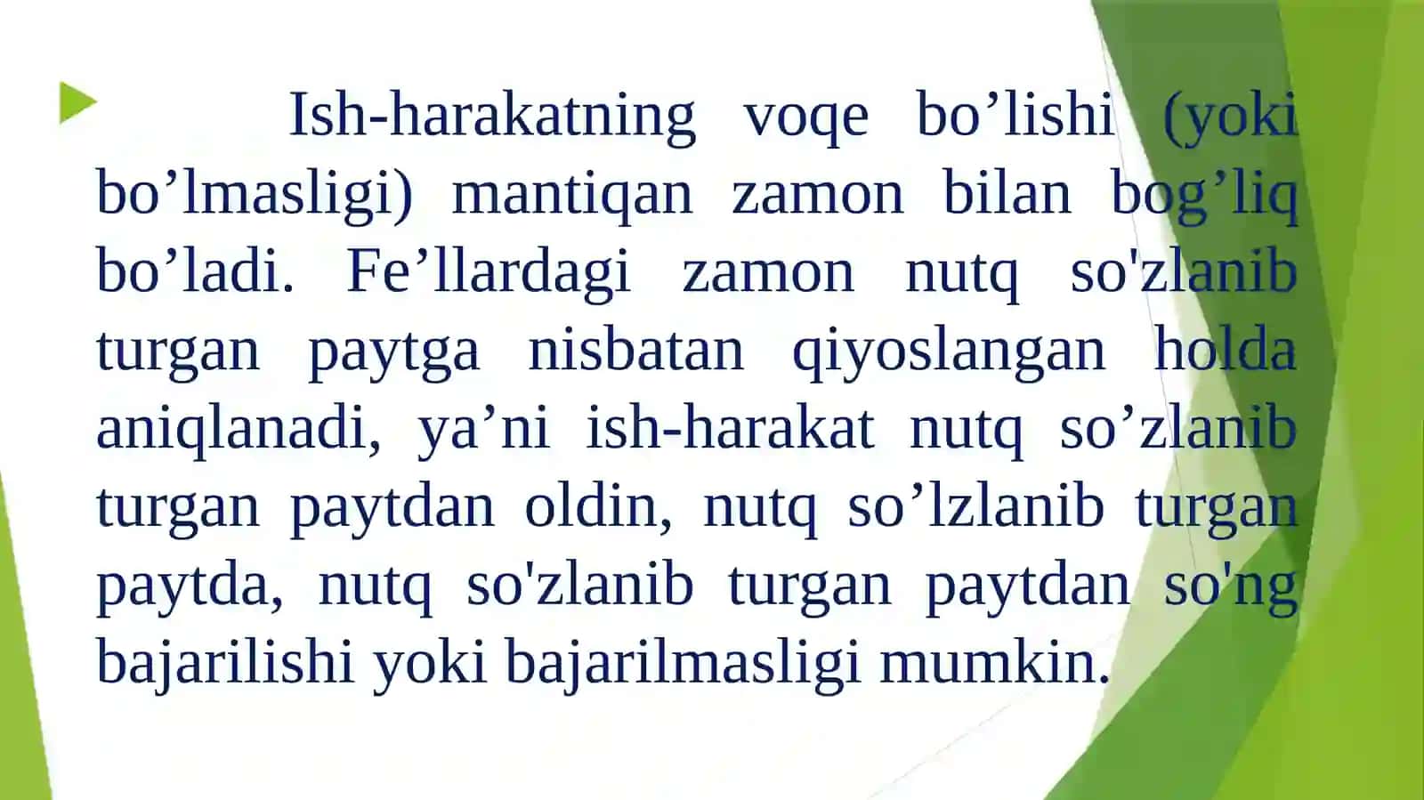 Fe'l zamonlari 2