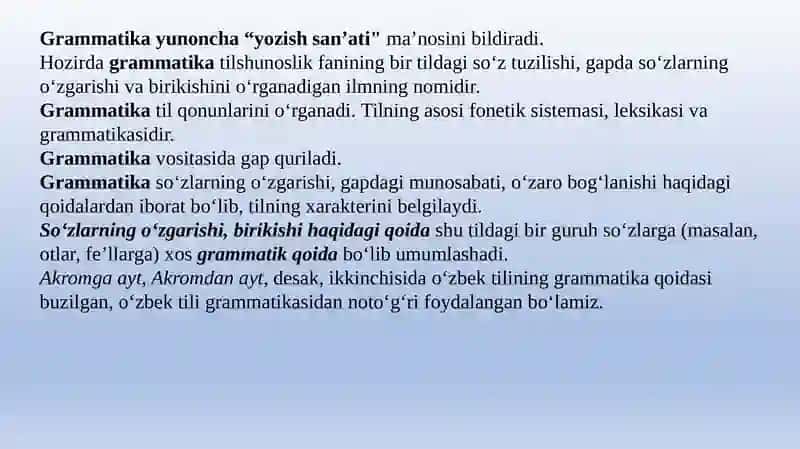 Grammatika 2