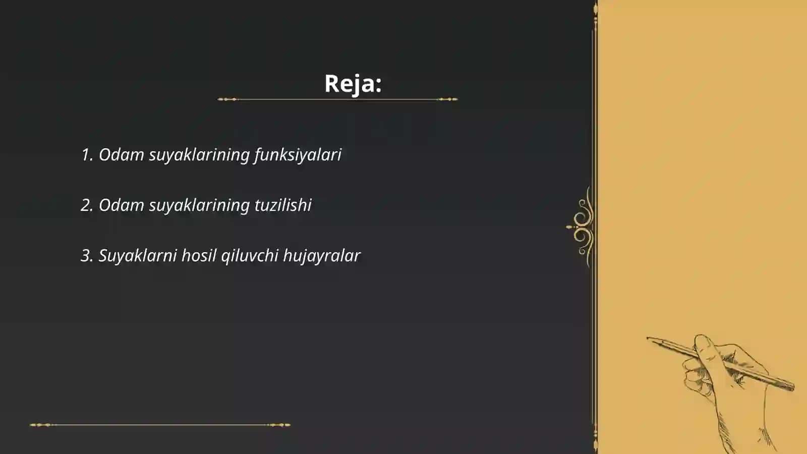 Odam suyaklarini oʼrganish 2