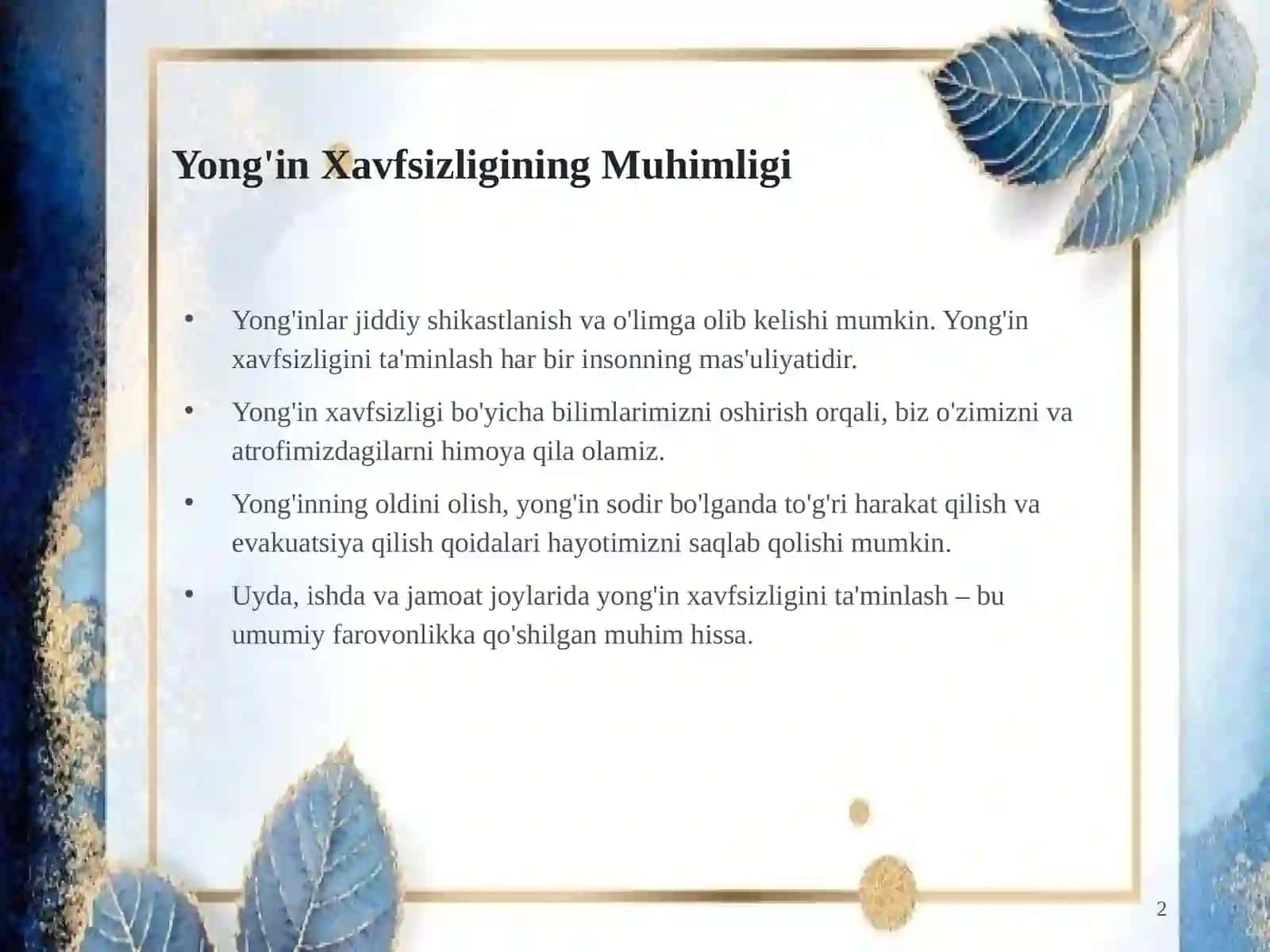 Yong'in havfsizligi asoslari 2