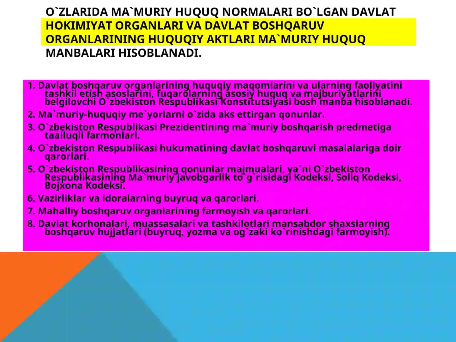 Davlat boshqaruv tizimi 2