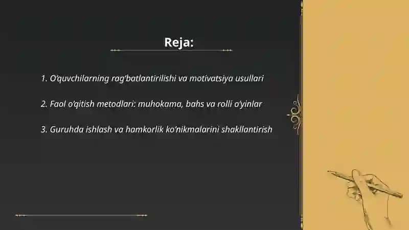 O‘quvchilar faoliyatini faollashtirish 2