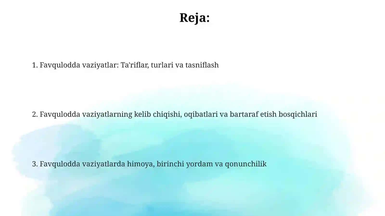 Favquloddavaziyatlarvaularningtasnifi 2