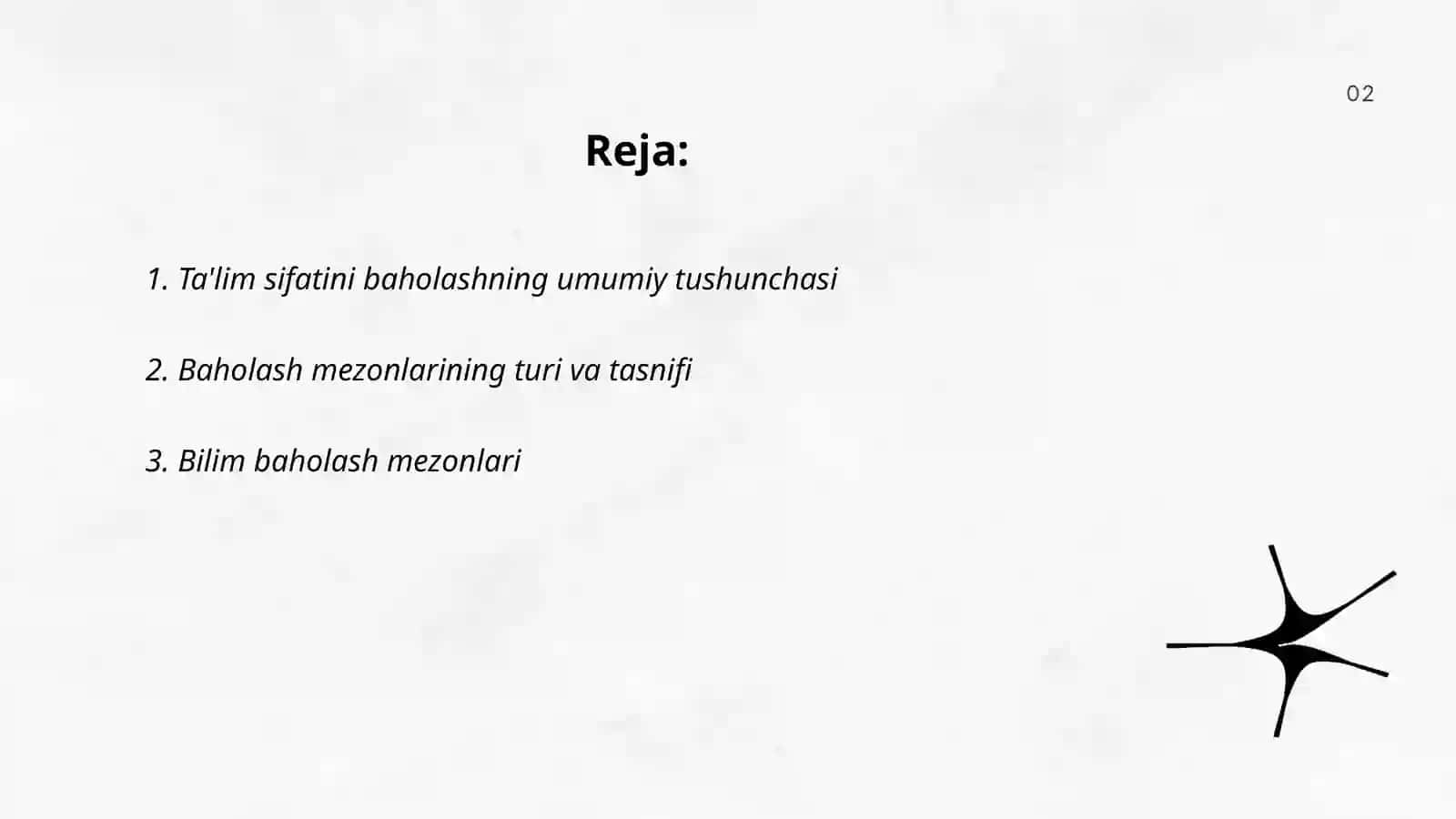 Ta'lim sifatini baholash mezonlari 2