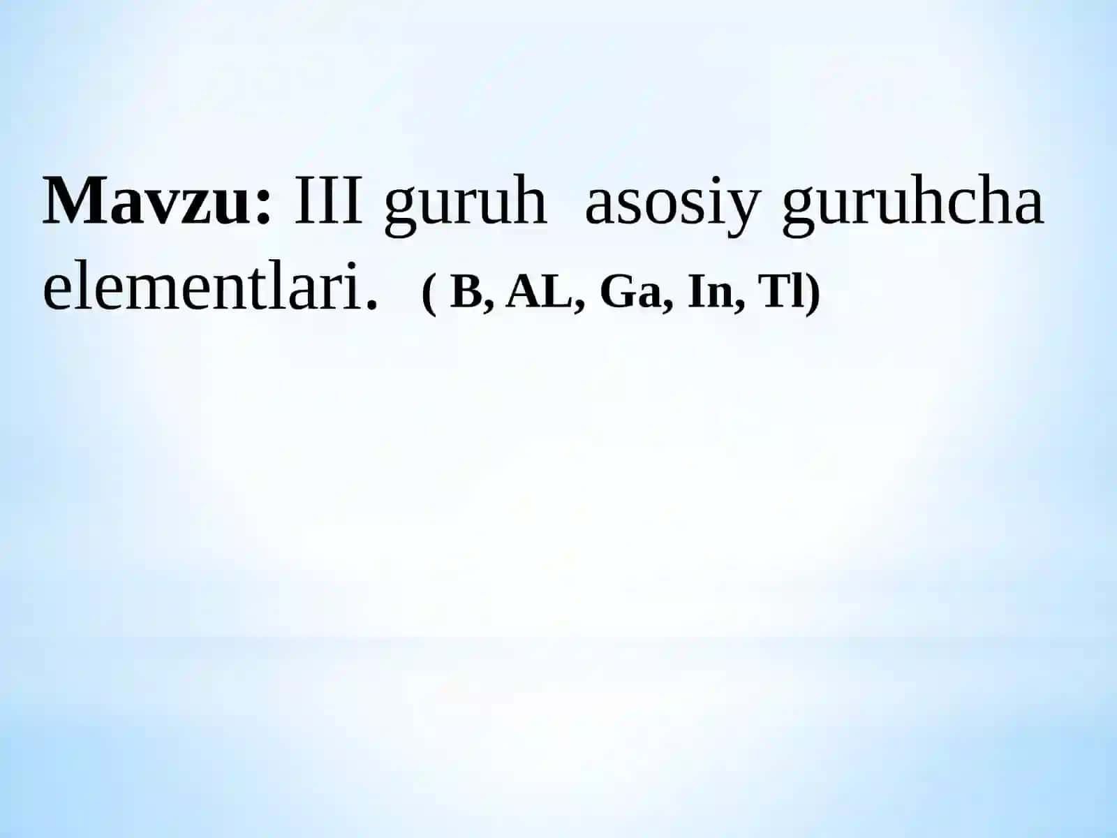 Kimyofanidan mustaqil ishi 2